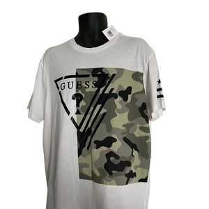 Guess BRAND NEW  Men’s Sherman Logo T-Shirt Tee XL, White.